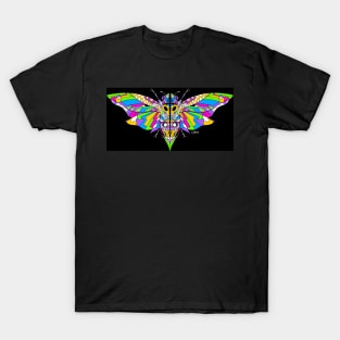 cidada in death monster ecopop pattern in colors of underworld T-Shirt